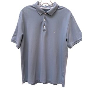 Rag & Bone Principal Jersey Polo Shirt Cotton Sky Blue Men's Size Large